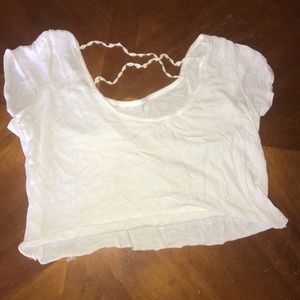 White loose hollister shirt